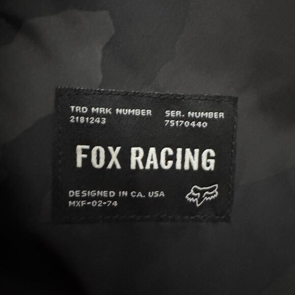 Fox Racing Men's Size Small Moth Camo Windbreaker Jacket Hooded Lightweight - Picture 5 of 14